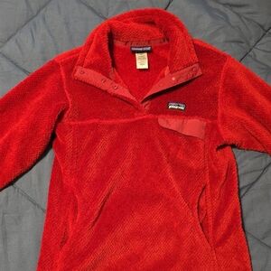 Patagonia Red Fleece Pullover